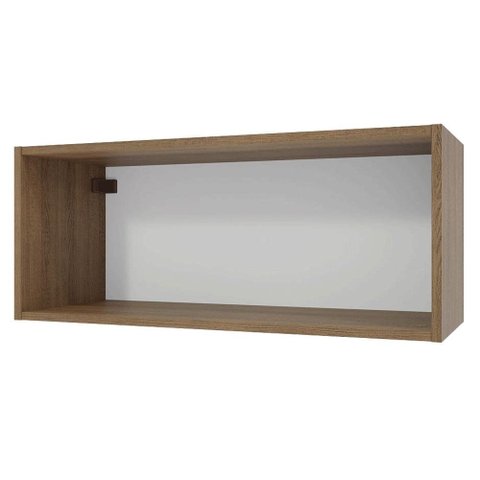 Armário Aéreo para Quarto 80 cm Nicho Aberto Rustic Neo Madesa