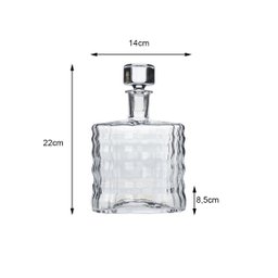 Garrafa para Whisky Licor Licoreira Whiskeira Adega Bebidas Cachaça Recipiente Bar Decoração 750ml - 3