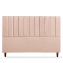 Ver imagem 1 de Cabeceira Estofada Cama Box King Carla 195cm Linho:rosê