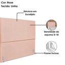 Ver imagem 4 de Cabeceira Queen 160 Cm com Frame Luna Linho Rose Artte