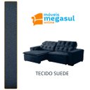 Ver imagem 6 de Sofá Retrátil Reclinável 3lugares 2,0m Suede Azul Megasul