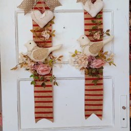Fita de Porta Listrada Passarinhos 200x30cm - 2