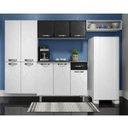 Ver imagem 1 de Cozinha de Aço Compacta Rubi 10 Portas 1 Gaveta Smart Branco/preto - Telasul