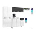 Ver imagem 3 de Cozinha de Aço Compacta Rubi 10 Portas 1 Gaveta Smart Branco/preto - Telasul