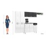 Cozinha de Aço Compacta Rubi 10 Portas 1 Gaveta Smart Branco/preto - Telasul - 4