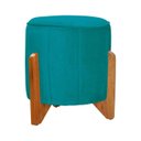 Ver imagem 5 de Kit Poltrona Balanço Melinda e Puff Jade Suede