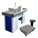 Ver imagem 3 de Caixa Supermercado Empacotador Azul 1,50m Check Out e Balança 30kg Urano Bivolt