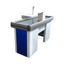 Ver imagem 1 de Caixa Supermercado Empacotador Azul 1,50m Check Out e Balança 30kg Urano Bivolt