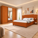 Ver imagem 1 de Quarto Completo Guarda Roupa Cama Box c/ Cabeceira Luna Tcel