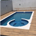 Ver imagem 3 de Borda Atérmica Reta Boleada Malibu 50x25x1,5cm - Fendi Areia de Quartzo Ind. Cimentícia