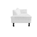 Ver imagem 5 de Recamier Decorativo Divã Amsterdã 187cm Lado Esquerdo Couro Branco