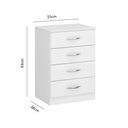 Ver imagem 2 de Cômoda 4 Gavetas 2007 Soluzione Móveis Branco
