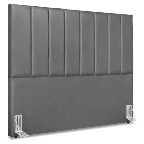 Cabeceira Casal 140 Cm com Frame Dalia Corino Cinza Artte