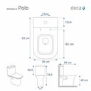 Ver imagem 3 de Assento Sanitário Poliéster Polo Branco para vaso Deca 6lpf