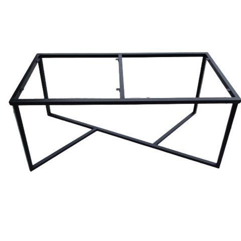 Pé para Mesa de Jantar Estilo Industrial - Ferro em Preto Eletrostático