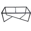 Ver imagem 1 de Pé para Mesa de Jantar Estilo Industrial - Ferro em Preto Eletrostático