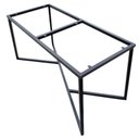 Ver imagem 3 de Pé para Mesa de Jantar Estilo Industrial - Ferro em Preto Eletrostático