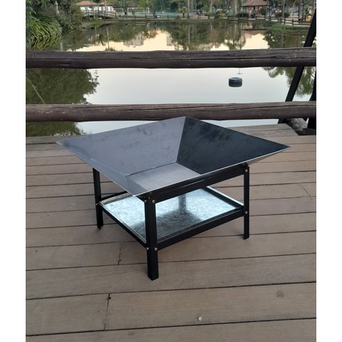 Lareira 70cm P/ Jardim Fogueira Externa Portatil a Lenha