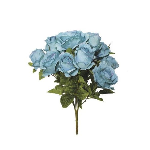 Flores artificiais Buquê de Rosas Sofia Azul Artificial|Linha permanente  Formosinha | MadeiraMadeira