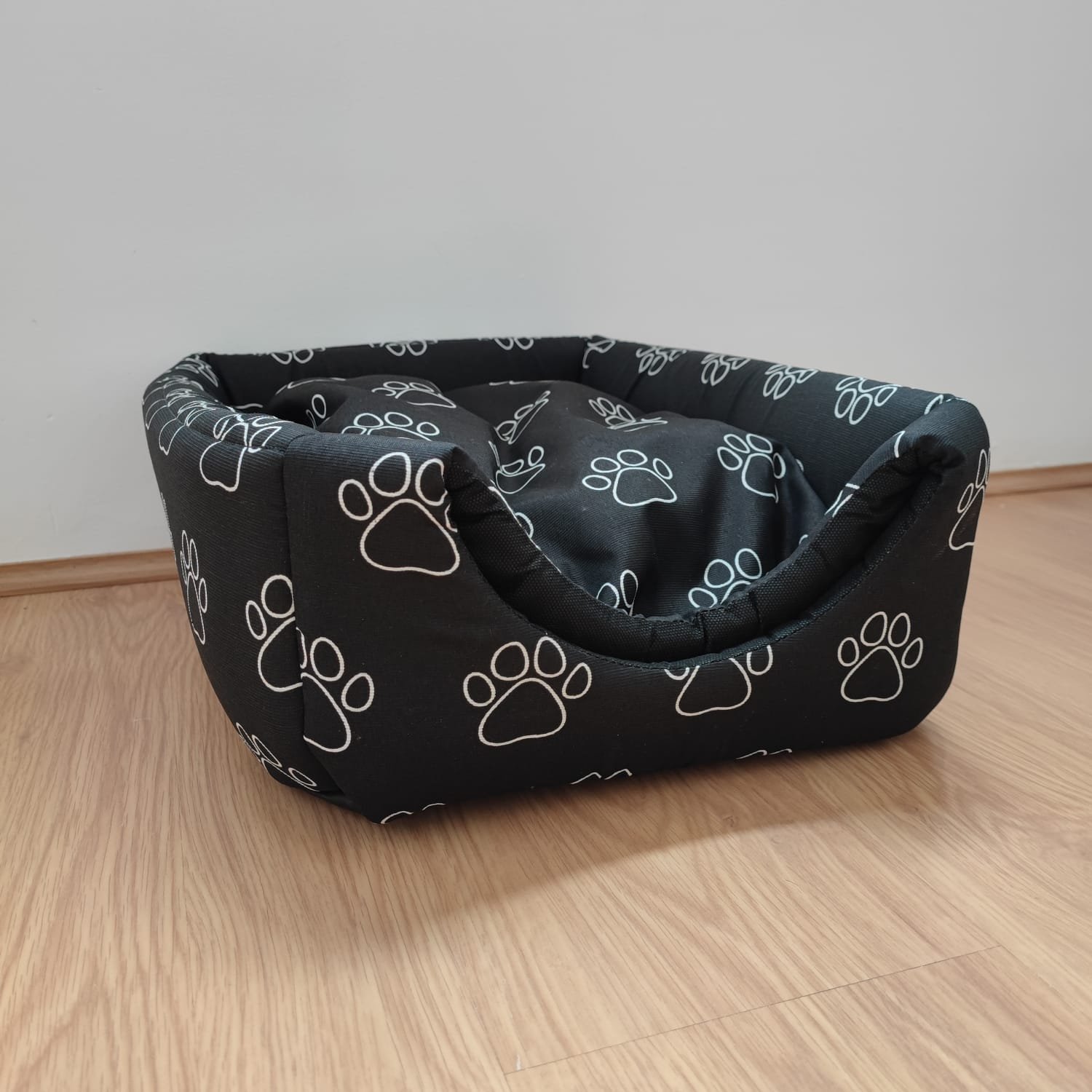 Cama Toca Tipo Iglu Cães Pequenos e Gatos - 2 em 1 Pet Lover:preto - 7