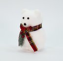 Ver imagem 3 de Enfeite Natalino Ursinho Polar com Cachecol Xadrez 17 cm