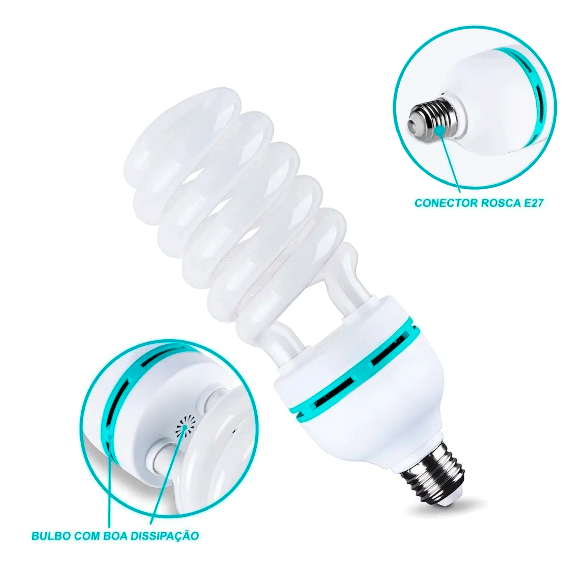 Lâmpada Tricool Para Softbox 135W 5500K T-Photo 220V UNICA UNICA ...