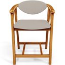 Ver imagem 5 de Banqueta Baixa para Cozinha Sala de Jantar Bancada Cecília L02 Linho Bege - Lyam Decor