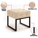 Ver imagem 3 de Puff Sala Decorativo Industrial Kit 2 Elisa Suede D03 - D’Rossi