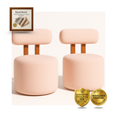 Ver imagem 1 de Kit 2 Poltrona Orgânica Chloe para Sala de Estar e Recepção:Rosa