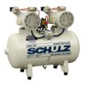 Compressor Schulz Msv 12 100 Litros 120 Libras 2 Cv 220v Monofásico Isento de Óleo - 1