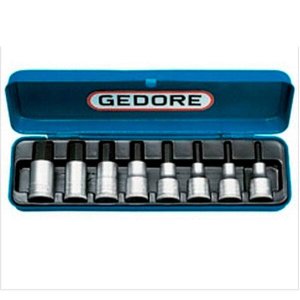JOGO DE CHAVE SOQUETE ALLEN 3/16 - 5/8 POL COM 9 PEÇAS - GEDORE