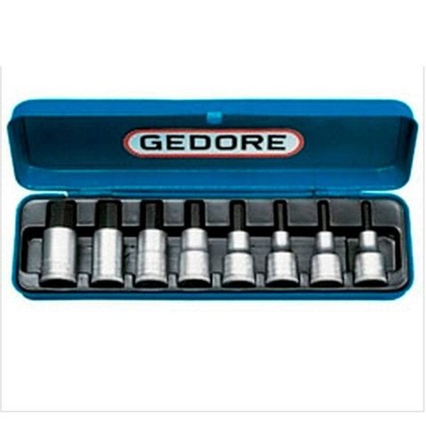 JOGO DE CHAVE SOQUETE ALLEN 3/16 - 5/8 POL COM 9 PEÇAS - GEDORE