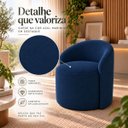 Ver imagem 2 de Poltrona Decorativa Yara Suede Sala Estar Quarto Recepção Confortável