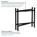 Ver imagem 4 de Mesa de Jantar Dobrável Quadrada 86x86cm com Base de Aço Pop Preto
