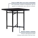 Ver mais imagens de Mesa de Jantar Dobrável Quadrada 86x86cm com Base de Aço Pop Preto