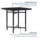 Ver imagem 7 de Mesa de Jantar Dobrável Quadrada 86x86cm com Base de Aço Pop Preto