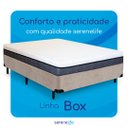 Ver imagem 5 de Cama Box Solteirão Serenelife - Chenille Bege