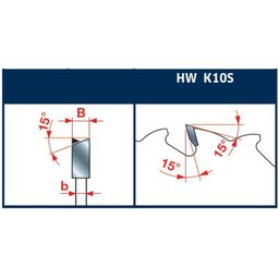 Serra de Widea Ø 250 mm x Furo 30 mm x 40Z E/D Av - Lp30M-025 - 2