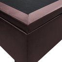 Ver imagem 5 de Base Box Baú para Cama Casal King 192x203cm Bipartido Liz S05 Sintético Marrom - Mpozenato