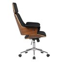 Ver imagem 7 de Kit 5 Cadeira de Escritório Home Office Decorativas Casemiro Pu C/regulagem de Altura Base Giratória