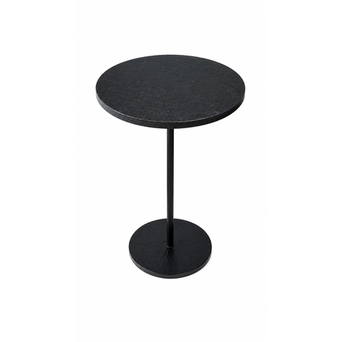 Mesa Lateral Apoio Tampo e Base em Pedra Natural