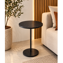 Ver imagem 2 de Mesa Lateral Apoio Tampo e Base em Pedra Natural