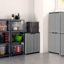 Ver imagem 3 de Armário Multiuso Plástico Jolly Baixo Cinza Keter