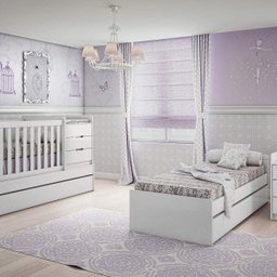 Berço Multifuncional Cléo Carolina Baby Branco  - 6