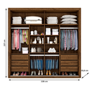 Ver imagem 4 de Guarda Roupa Sevilha 1 Porta com Espelho 100% Mdf Made Marcs Flex Color