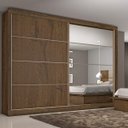 Ver imagem 2 de Guarda Roupa Sevilha 1 Porta com Espelho 100% Mdf Made Marcs Flex Color