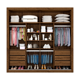Guarda Roupa Sevilha 1 Porta com Espelho 100% Mdf Made Marcs Flex Color - 7