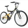 Bicicleta Aro 26 V-Brake 18 Marchas Kanguru Preto Polimet - 2