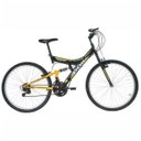 Ver imagem 1 de Bicicleta Aro 26 V-Brake 18 Marchas Kanguru Preto Polimet