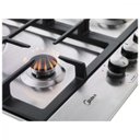 Ver imagem 3 de Cooktop À Gás Midea Desea 4 Bocas Tripla Chama Inox Cya4b - Bivolt